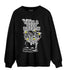 Retro High OG Black White 1s Sweatshirt Match Bee Sneaker - NastyJamz