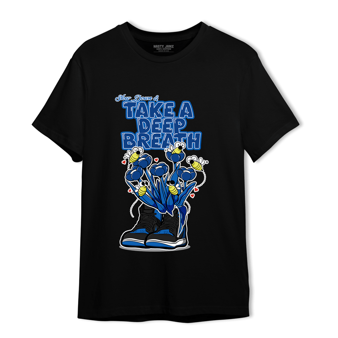 Royal Reimagined 1s T Shirt Match Bee Sneaker - NastyJamz