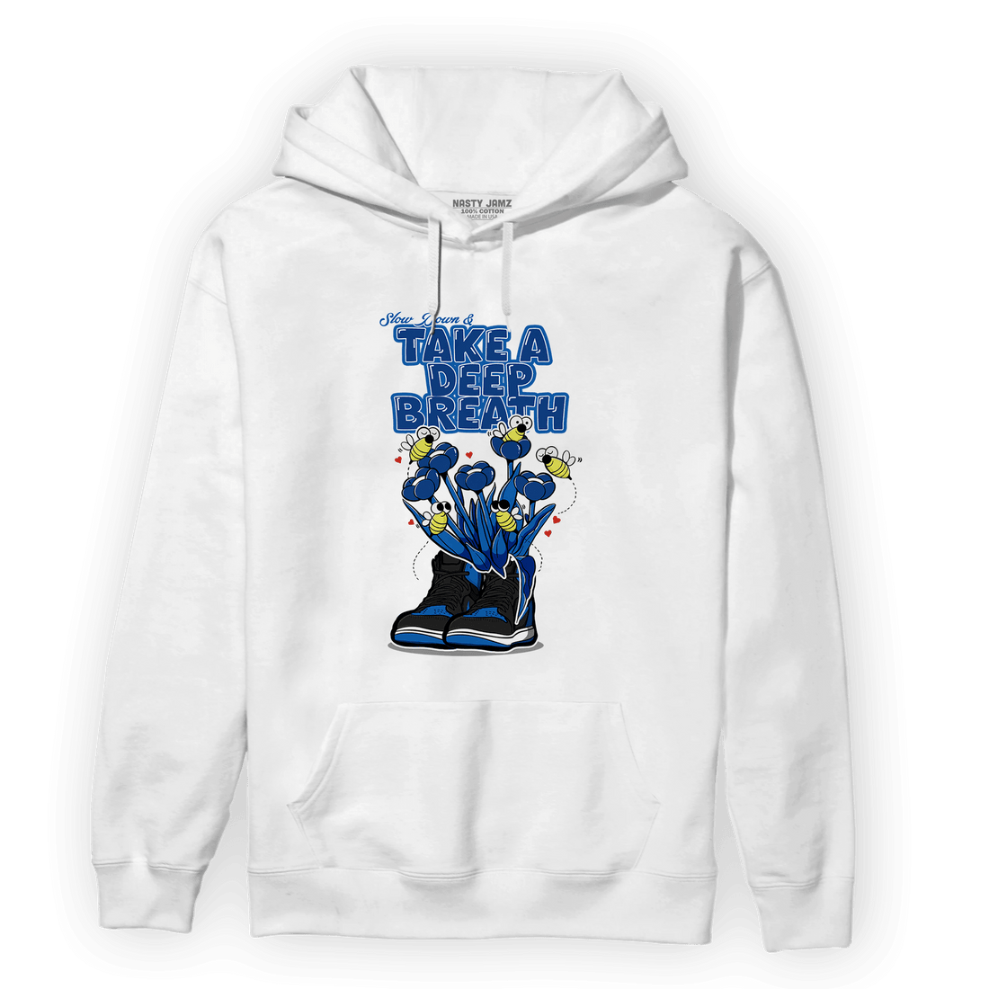 Royal Reimagined 1s Hoodie Match Bee Sneaker - NastyJamz