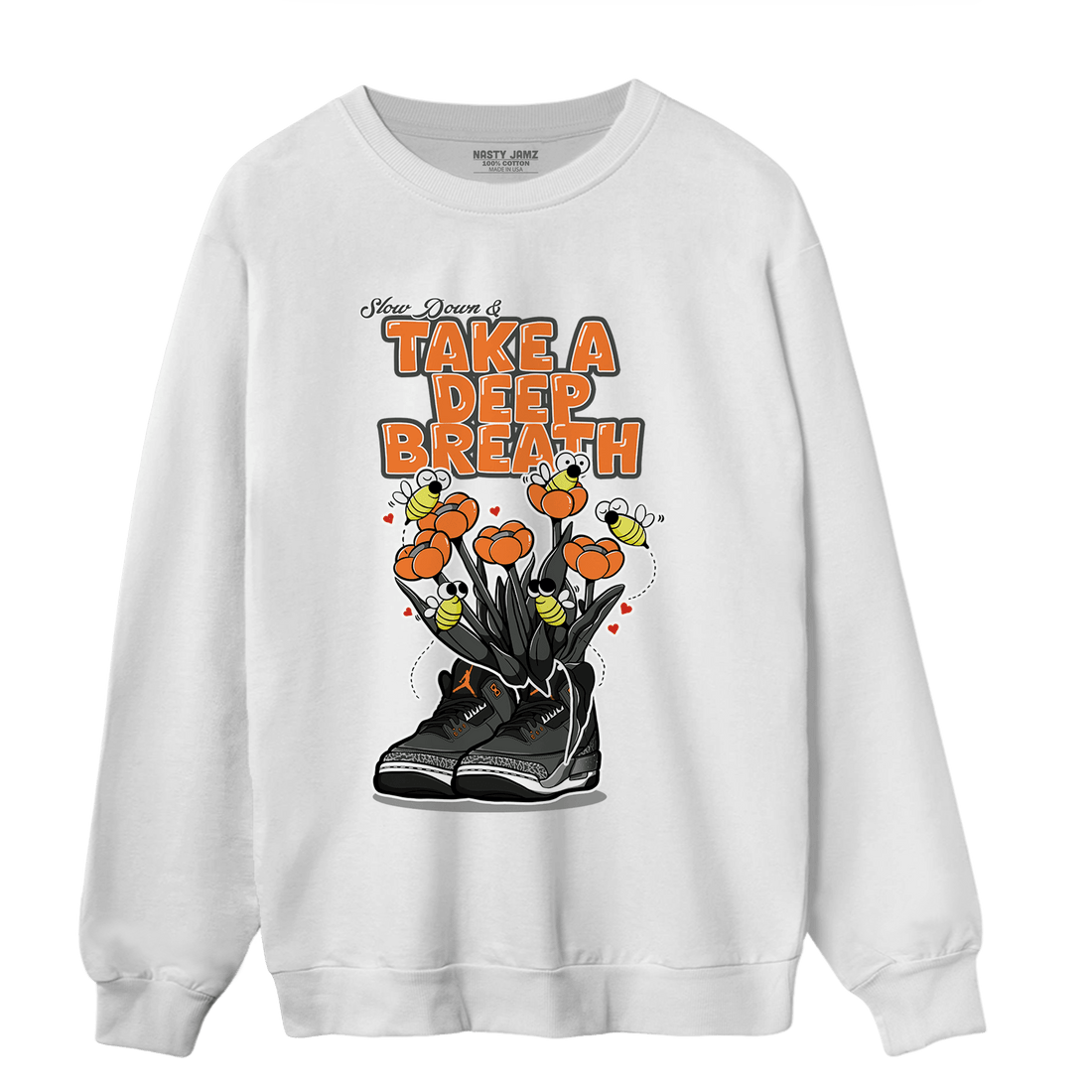 Fear Pack 3s Sweatshirt Match Bee Sneaker - NastyJamz
