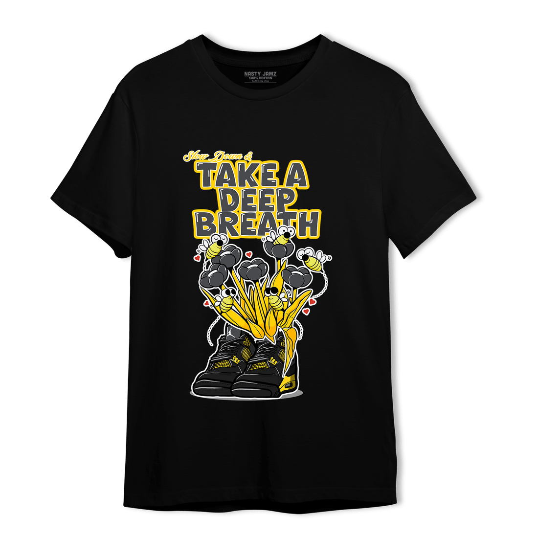 Thunder 4s T Shirt Match Bee Sneaker - NastyJamz