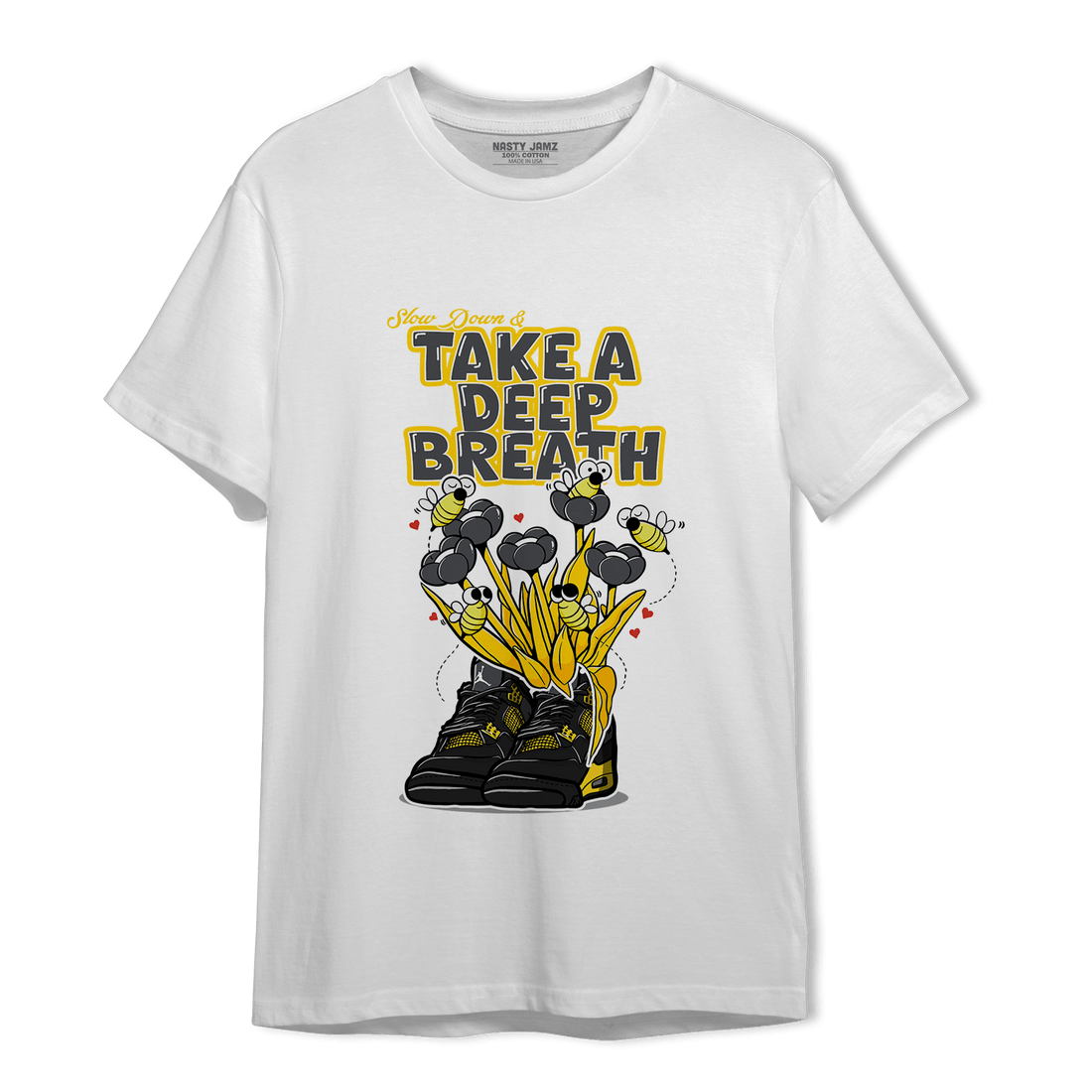 Thunder 4s T Shirt Match Bee Sneaker - NastyJamz
