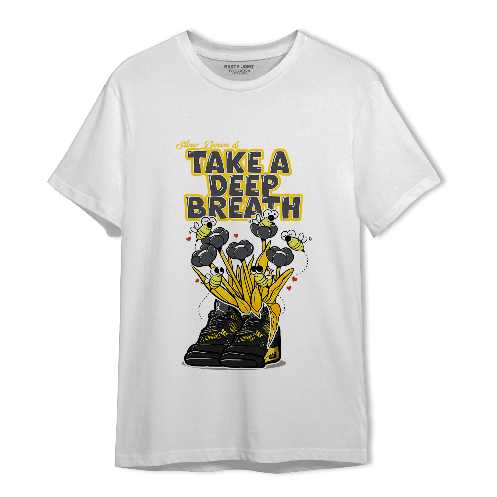 Thunder 4s T Shirt Match Bee Sneaker - NastyJamz