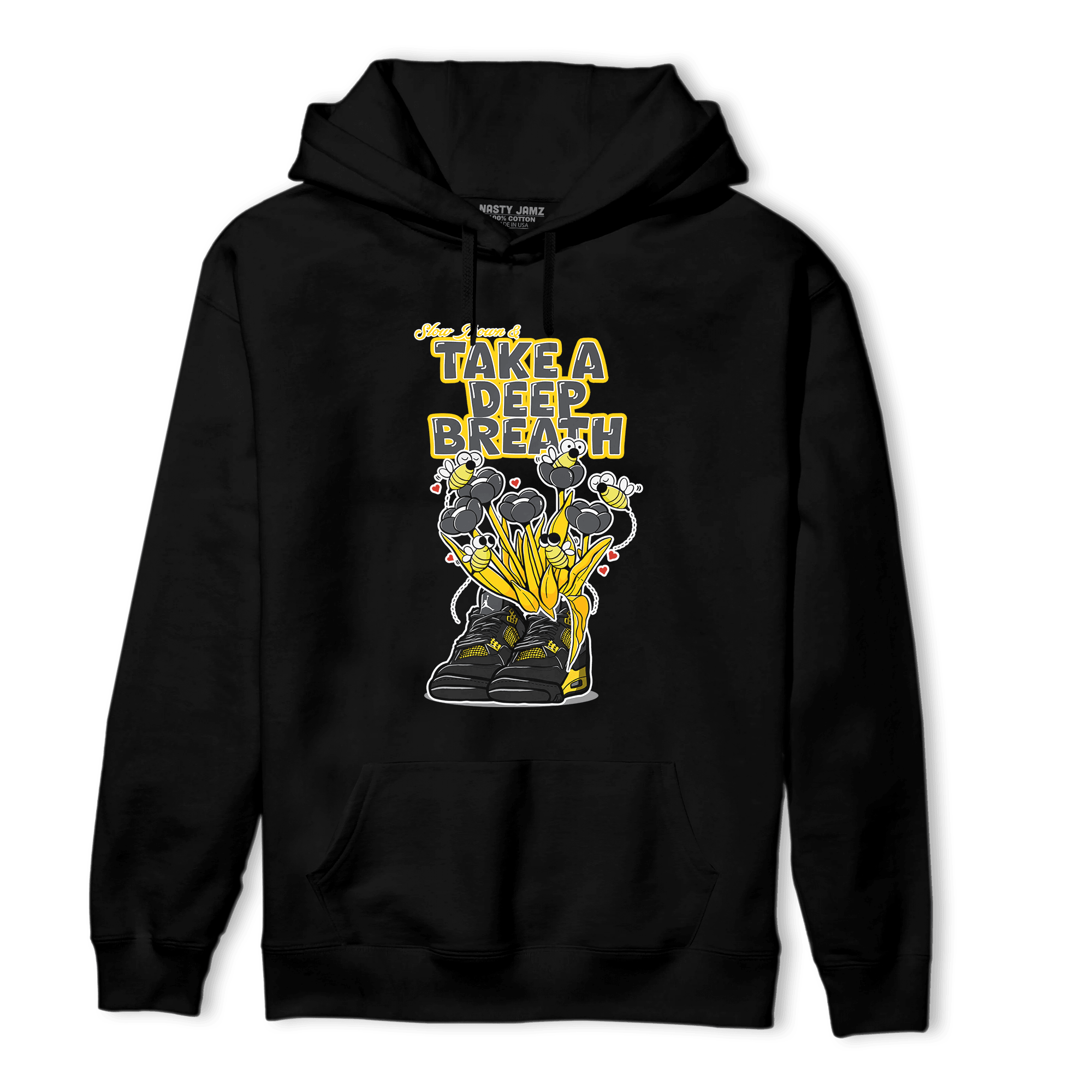 Thunder 4s Hoodie Match Bee Sneaker - NastyJamz