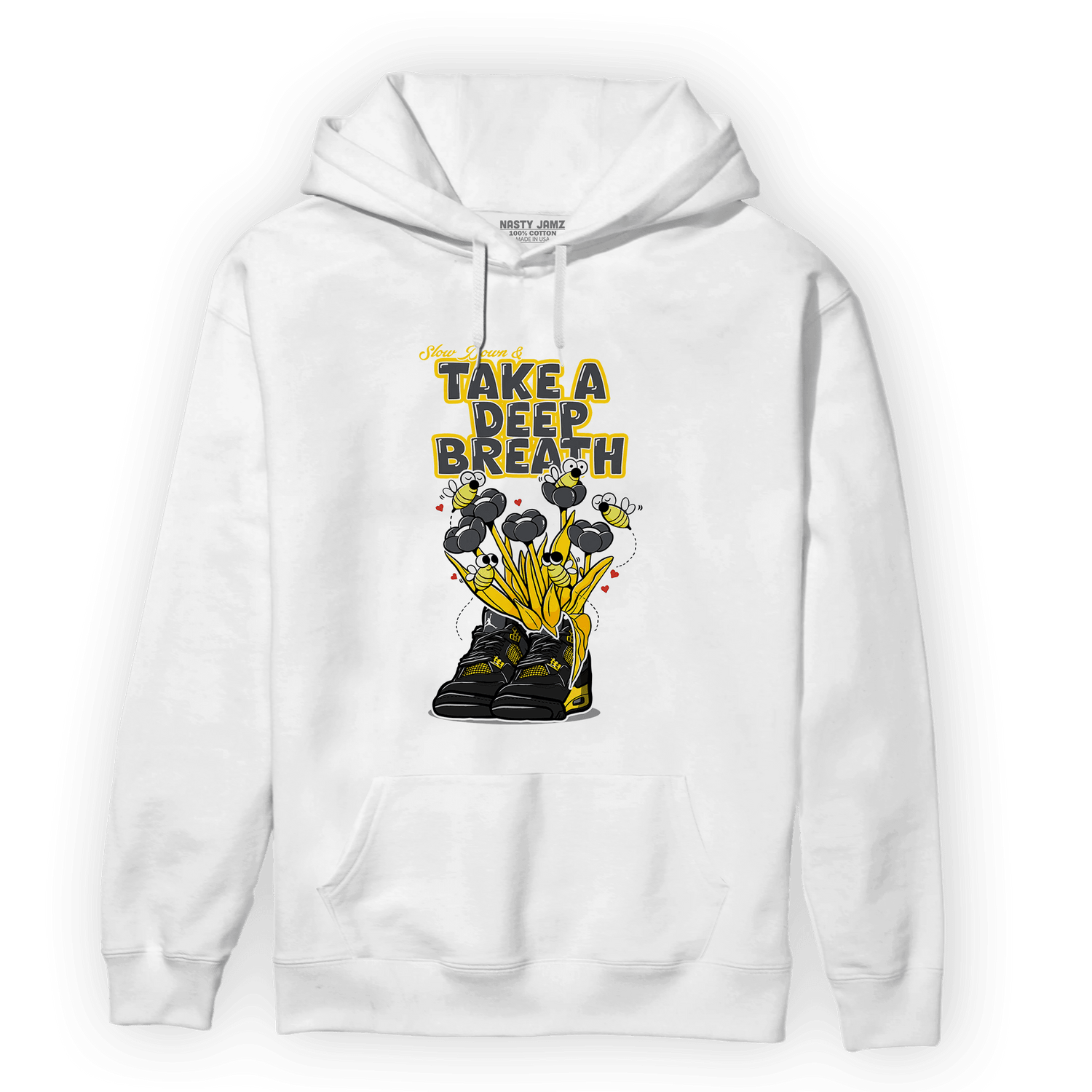 Thunder 4s Hoodie Match Bee Sneaker - NastyJamz