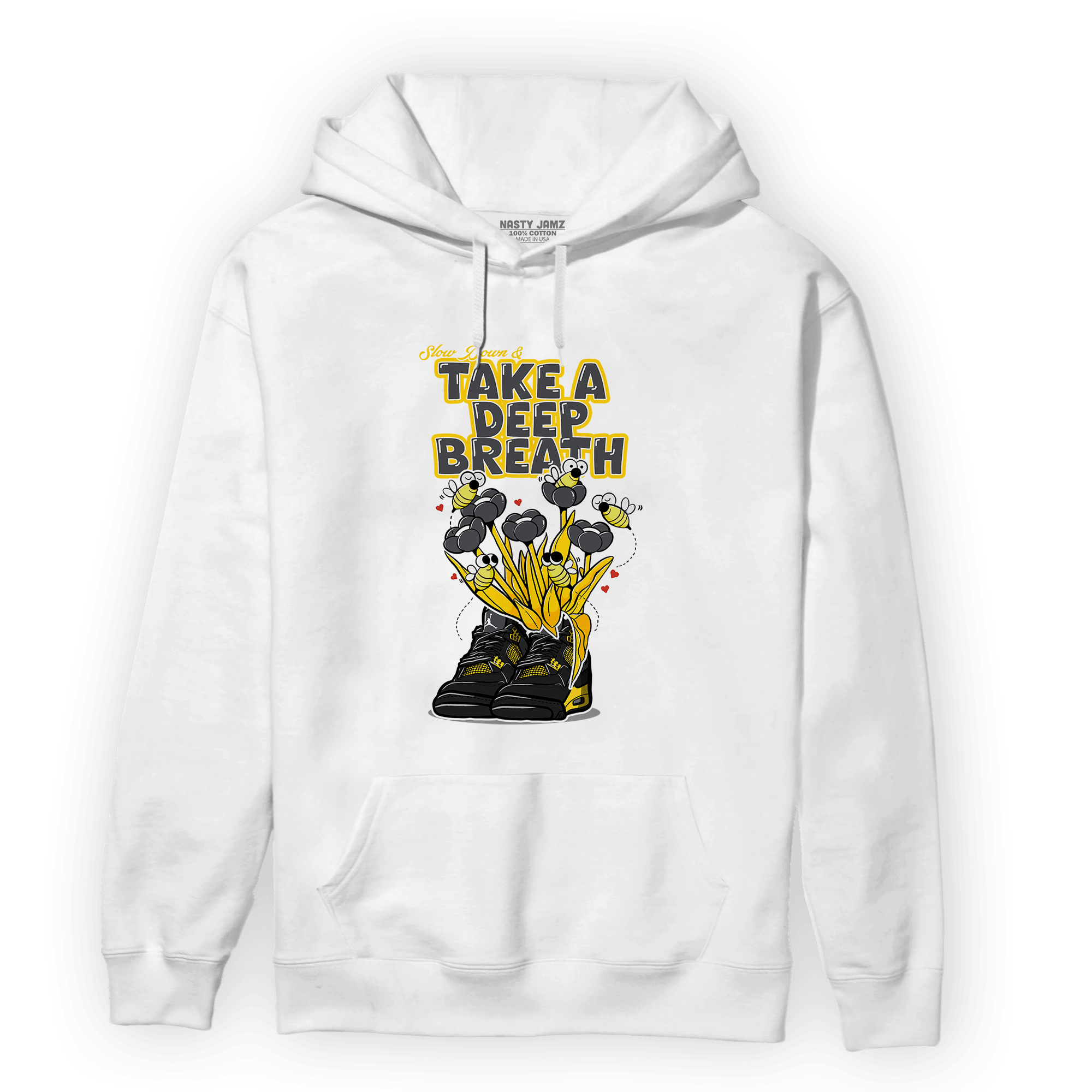 Thunder 4s Hoodie Match Bee Sneaker - NastyJamz