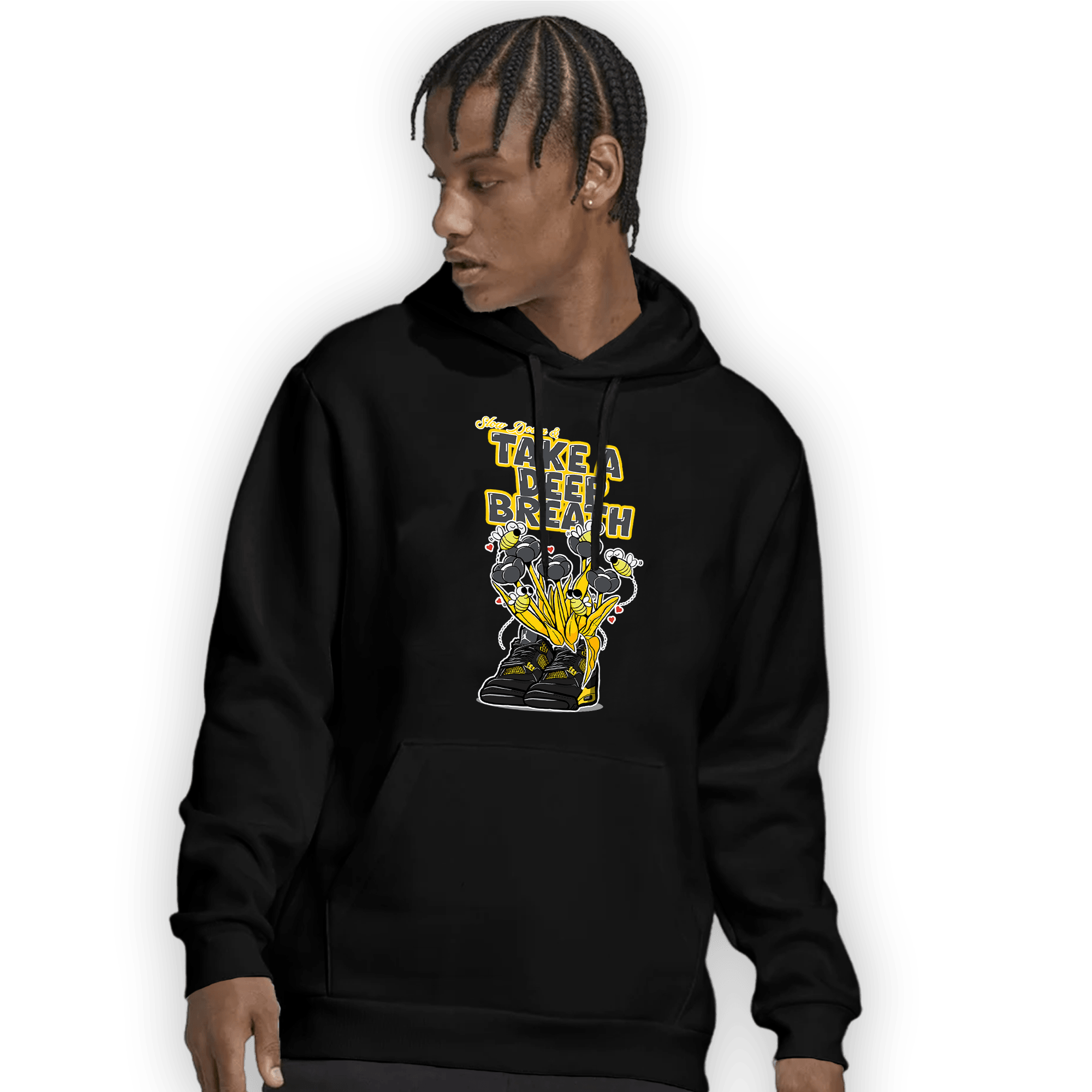 Thunder 4s Hoodie Match Bee Sneaker - NastyJamz