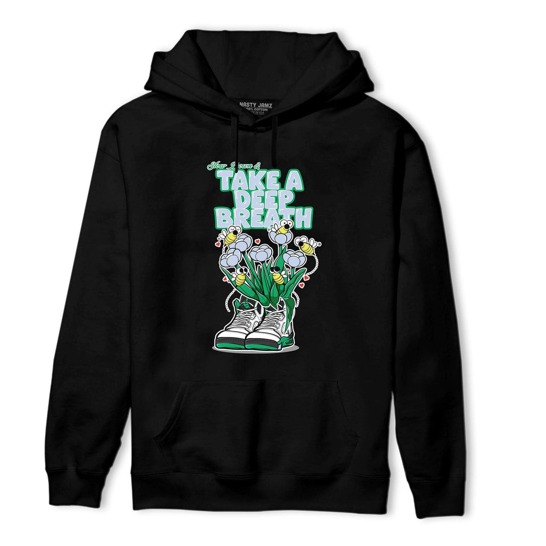 Lucky Green 5s Hoodie Match Bee Sneaker - NastyJamz