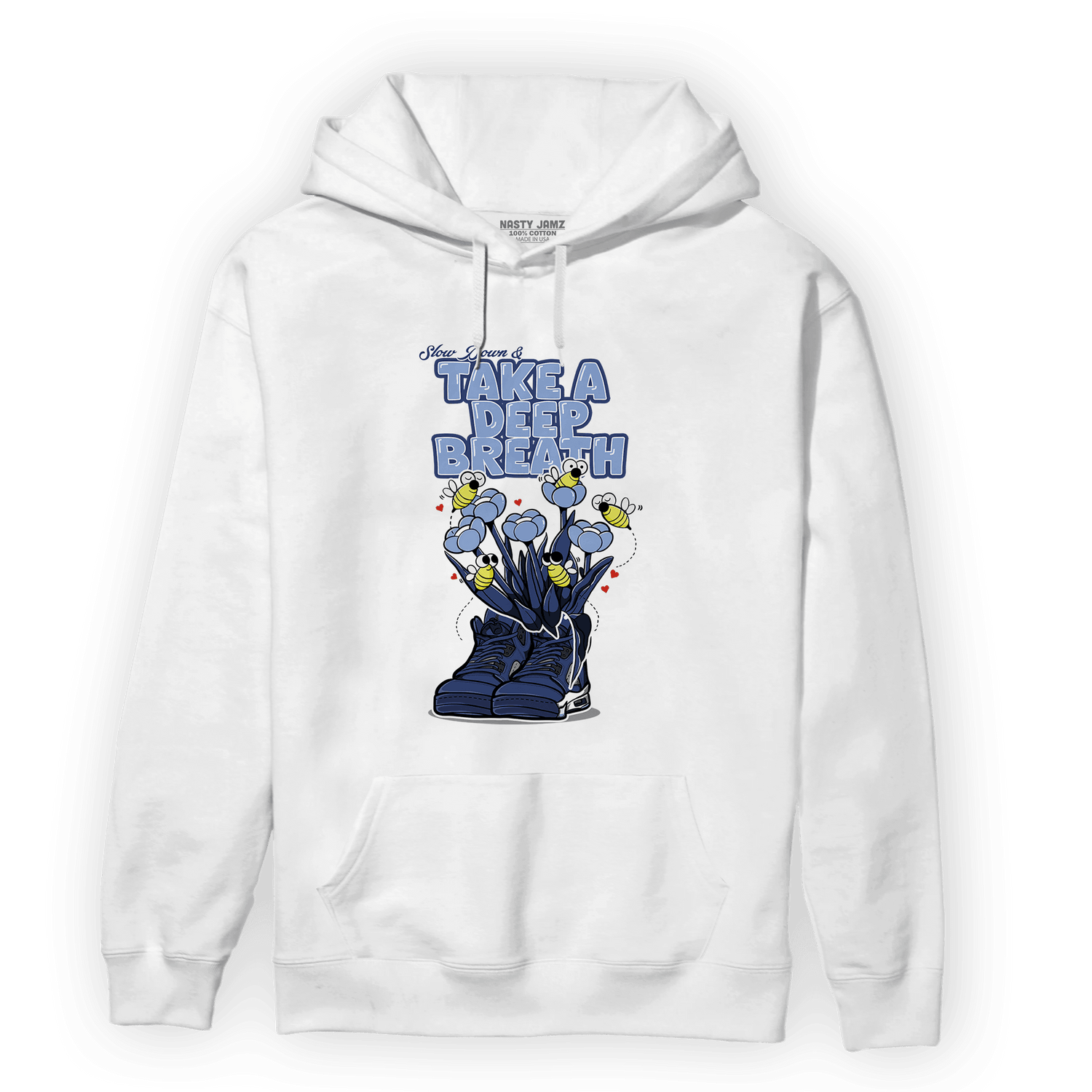 Midnight Navy 5s Hoodie Match Bee Sneaker - NastyJamz