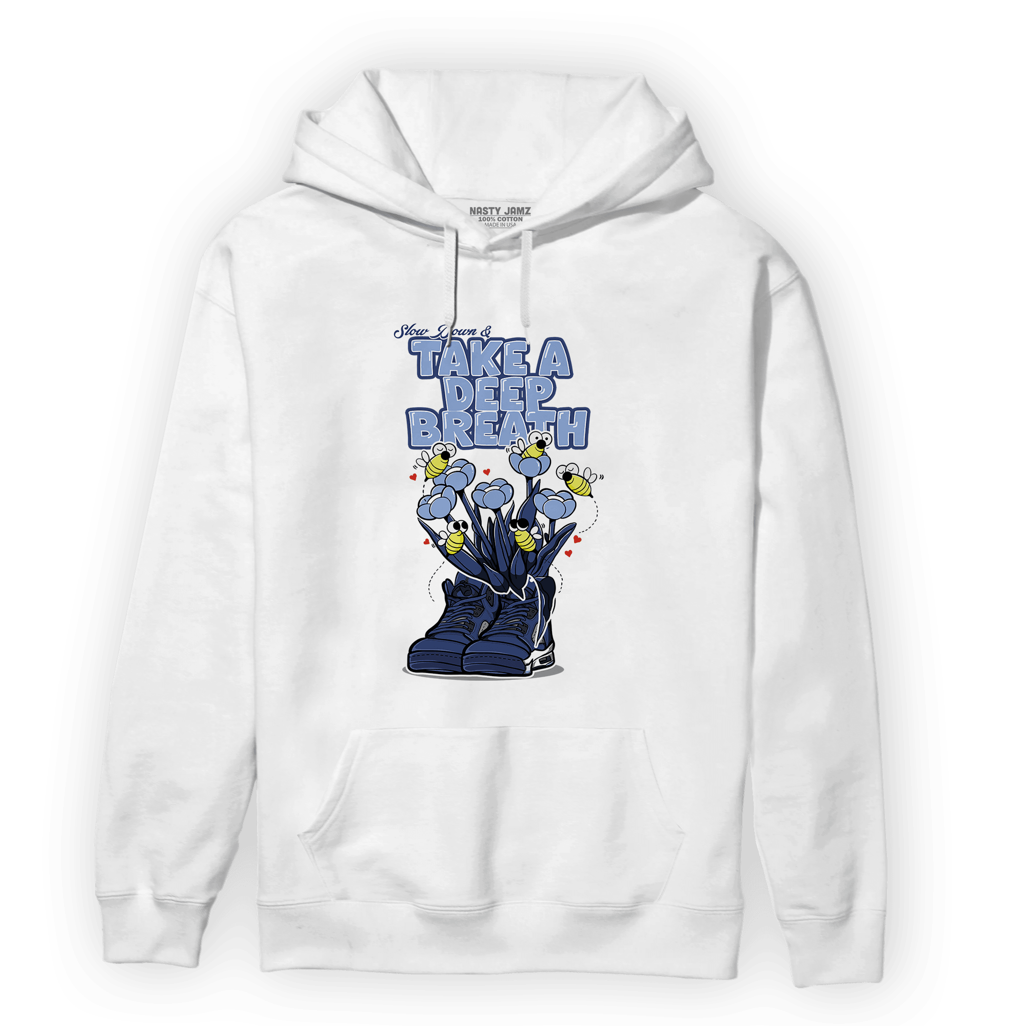 Midnight Navy 5s Hoodie Match Bee Sneaker - NastyJamz