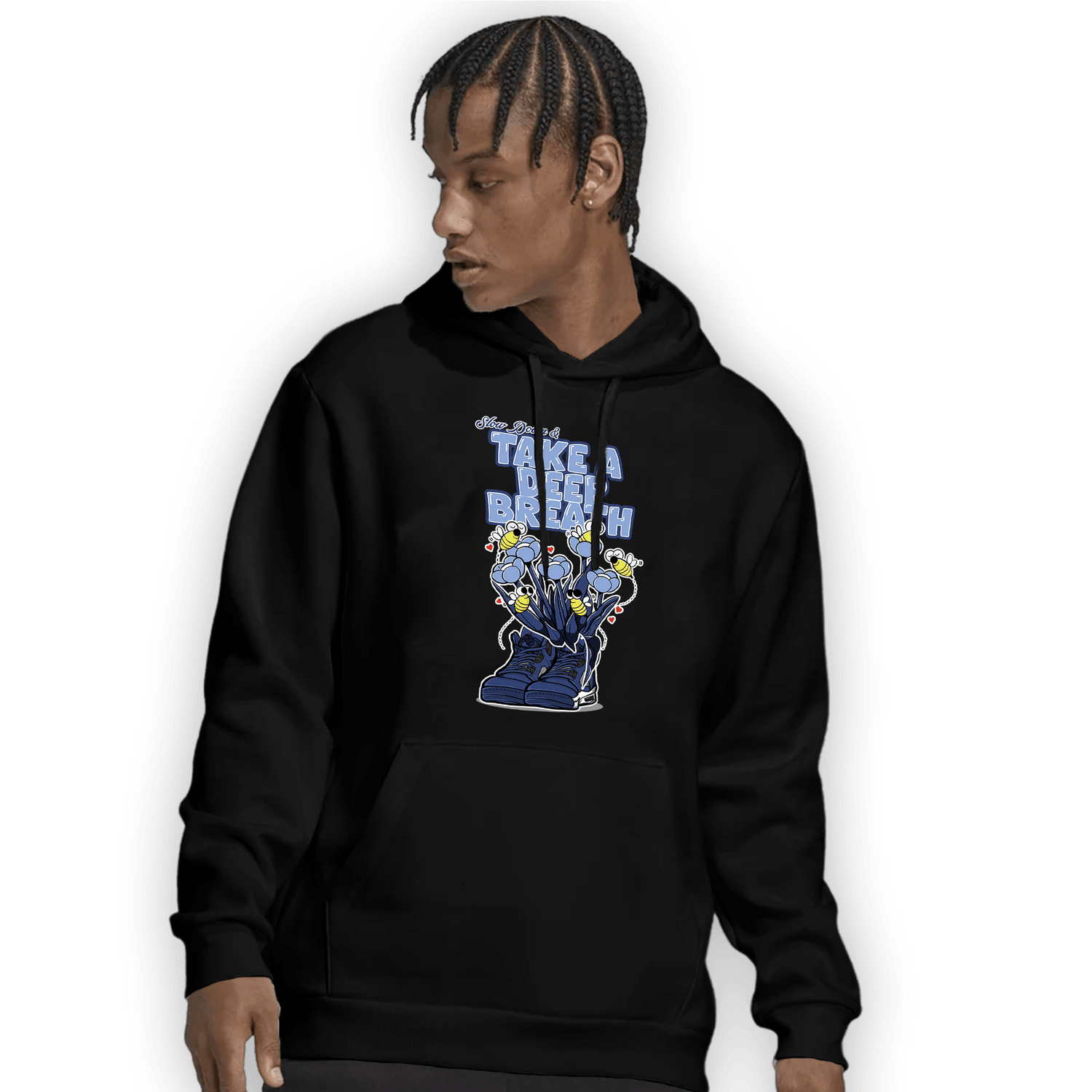 Midnight Navy 5s Hoodie Match Bee Sneaker - NastyJamz