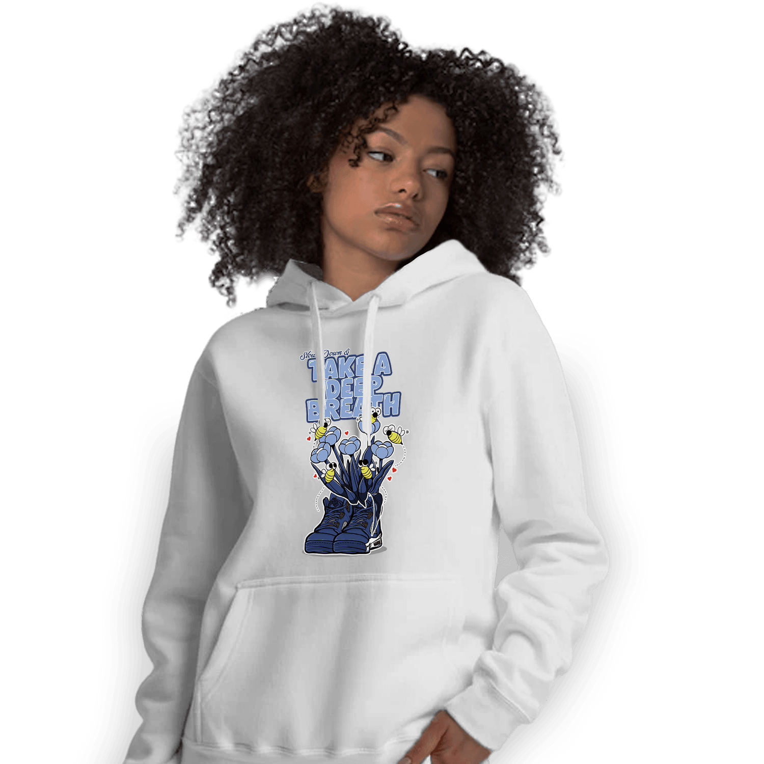 Midnight Navy 5s Hoodie Match Bee Sneaker - NastyJamz