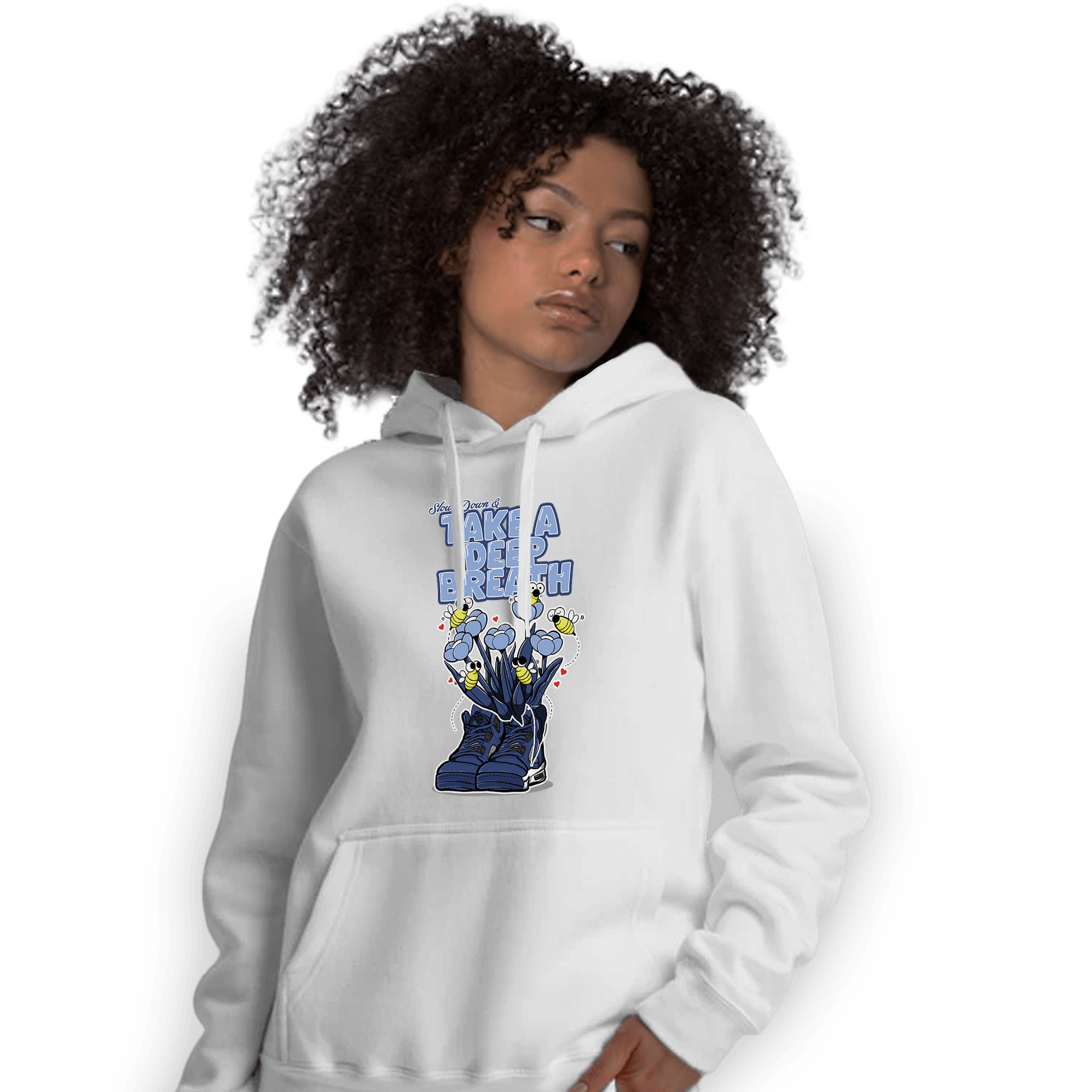 Midnight Navy 5s Hoodie Match Bee Sneaker - NastyJamz