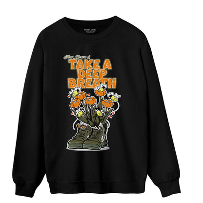 Olive 5s Sweatshirt Match Bee Sneaker - NastyJamz