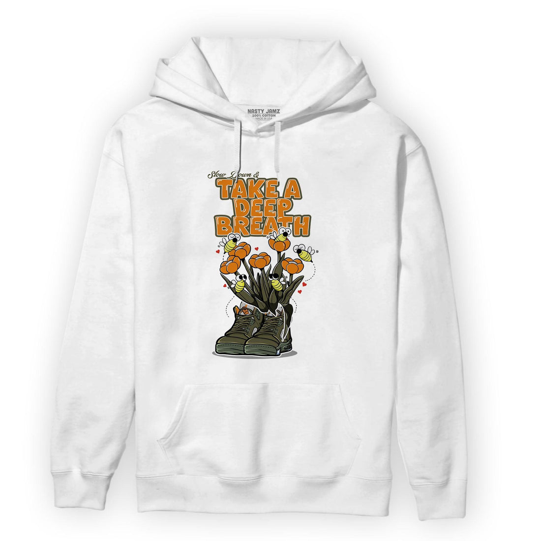 Olive 5s Hoodie Match Bee Sneaker - NastyJamz