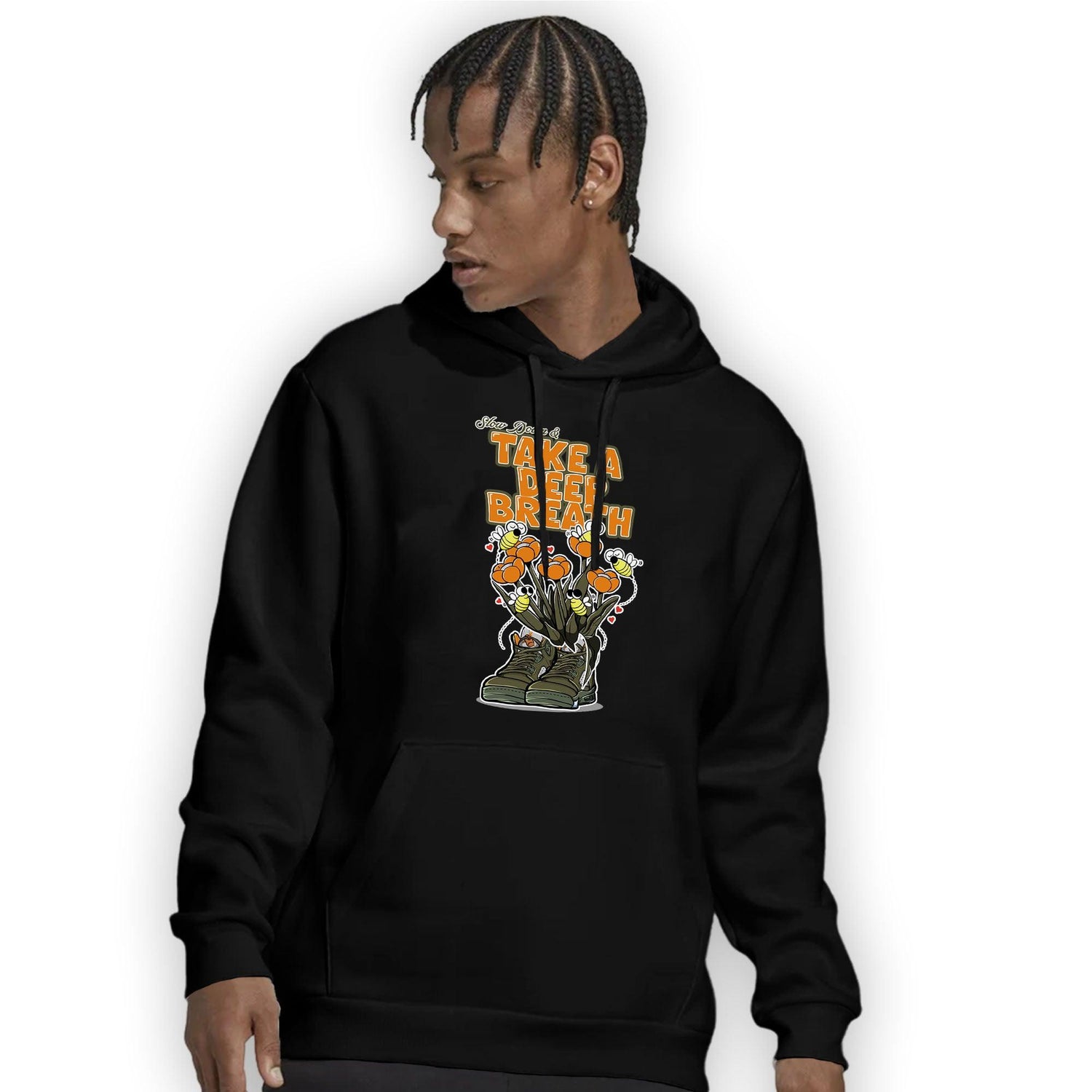 Olive 5s Hoodie Match Bee Sneaker - NastyJamz
