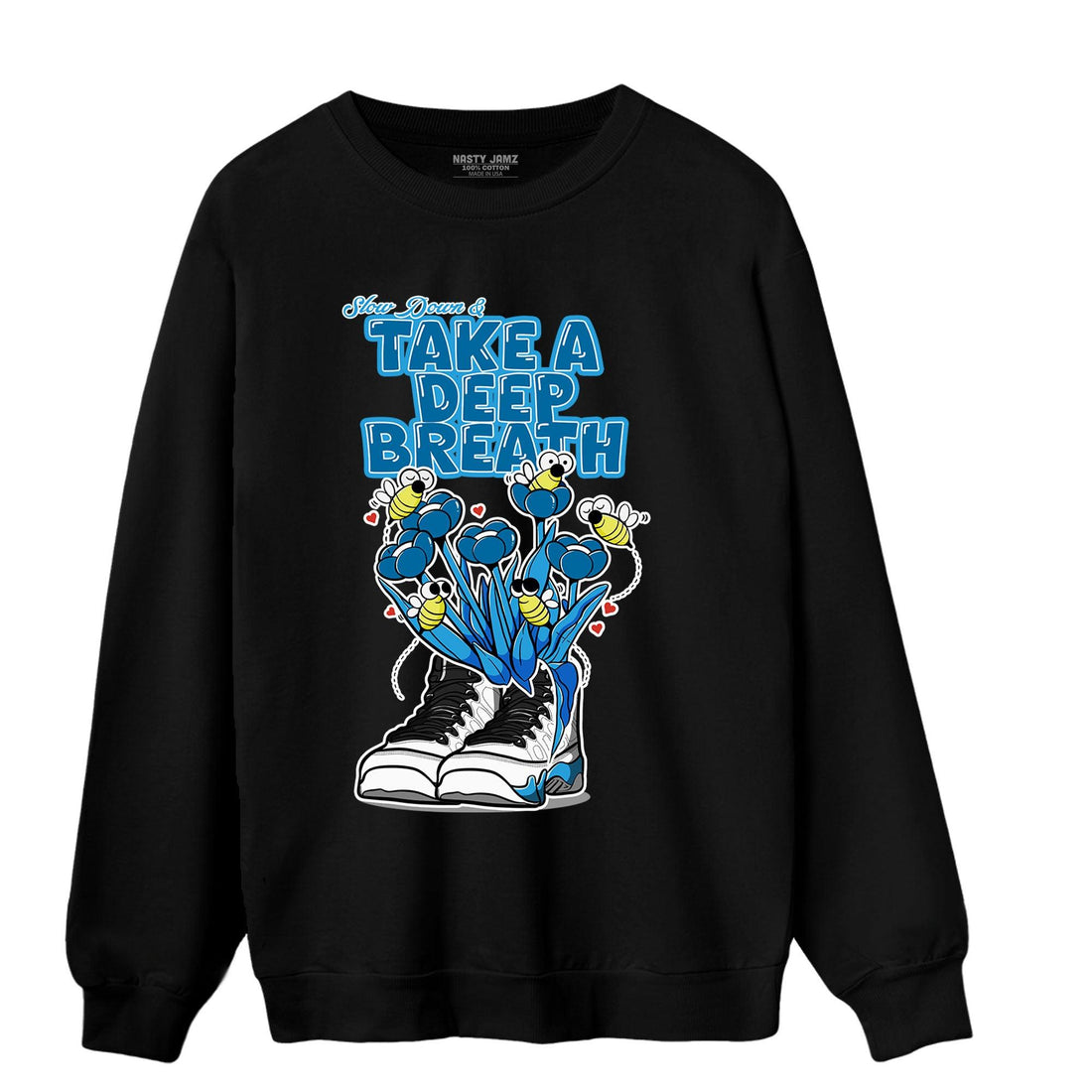 Powder Blue 9s Sweatshirt Match Bee Sneaker - NastyJamz