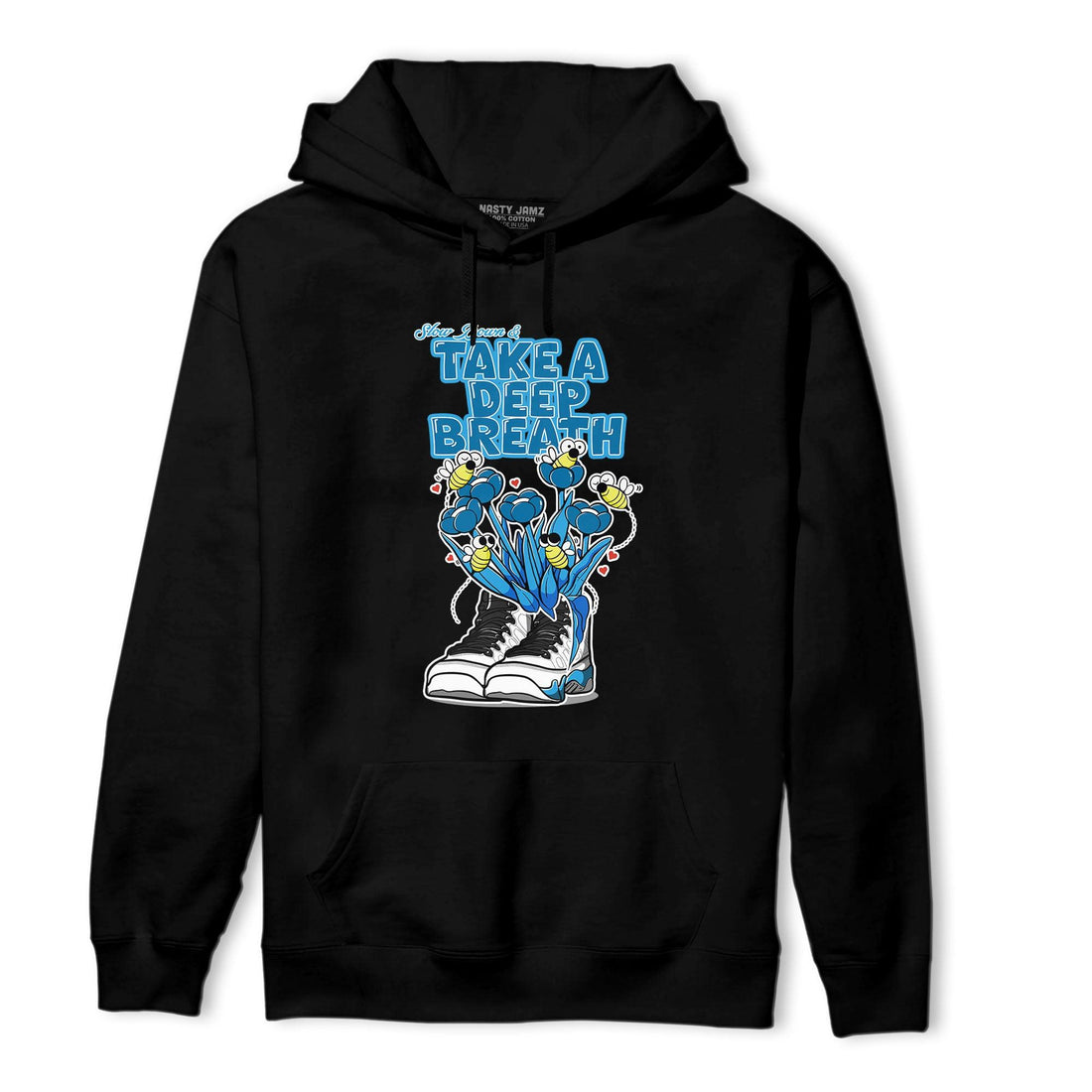 Powder Blue 9s Hoodie Match Bee Sneaker - NastyJamz