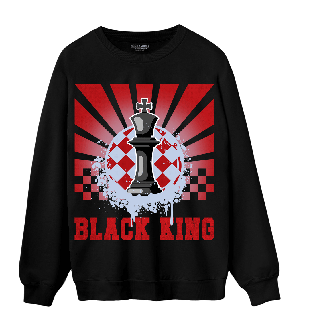 Cherry 11s Sweatshirt Match Black King Collection - NastyJamz