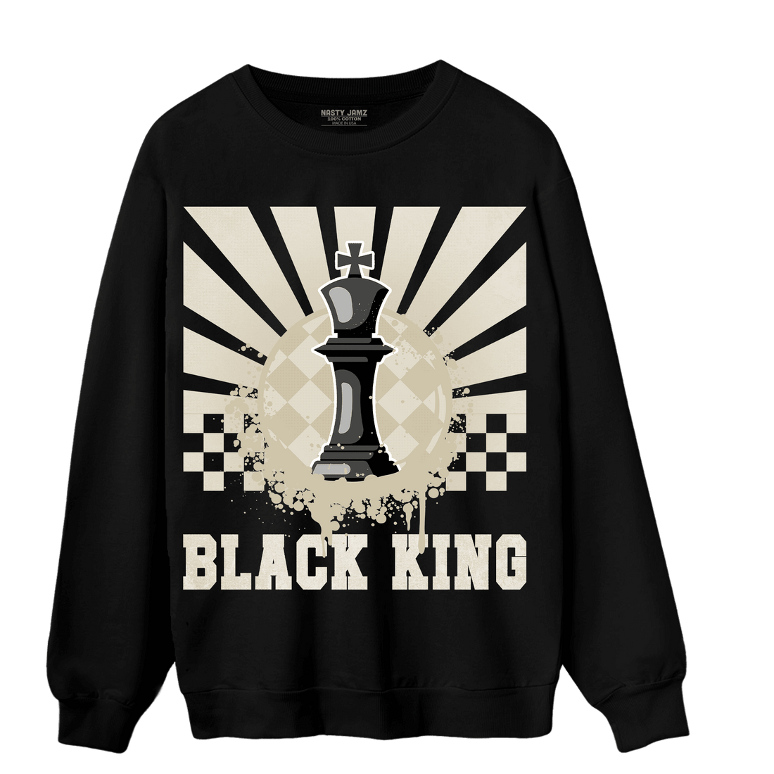 Gratitude 11s Sweatshirt Match Black King Collection - NastyJamz