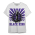 Field Purple 12s T Shirt Match Black King Collection - NastyJamz