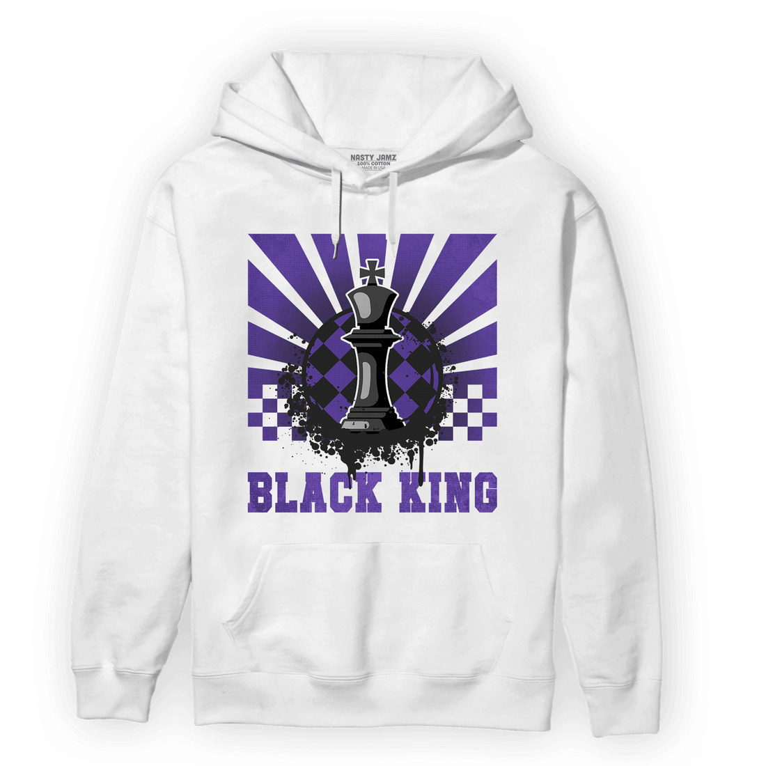 Field Purple 12s Hoodie Match Black King Collection - NastyJamz