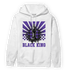 Field Purple 12s Hoodie Match Black King Collection - NastyJamz