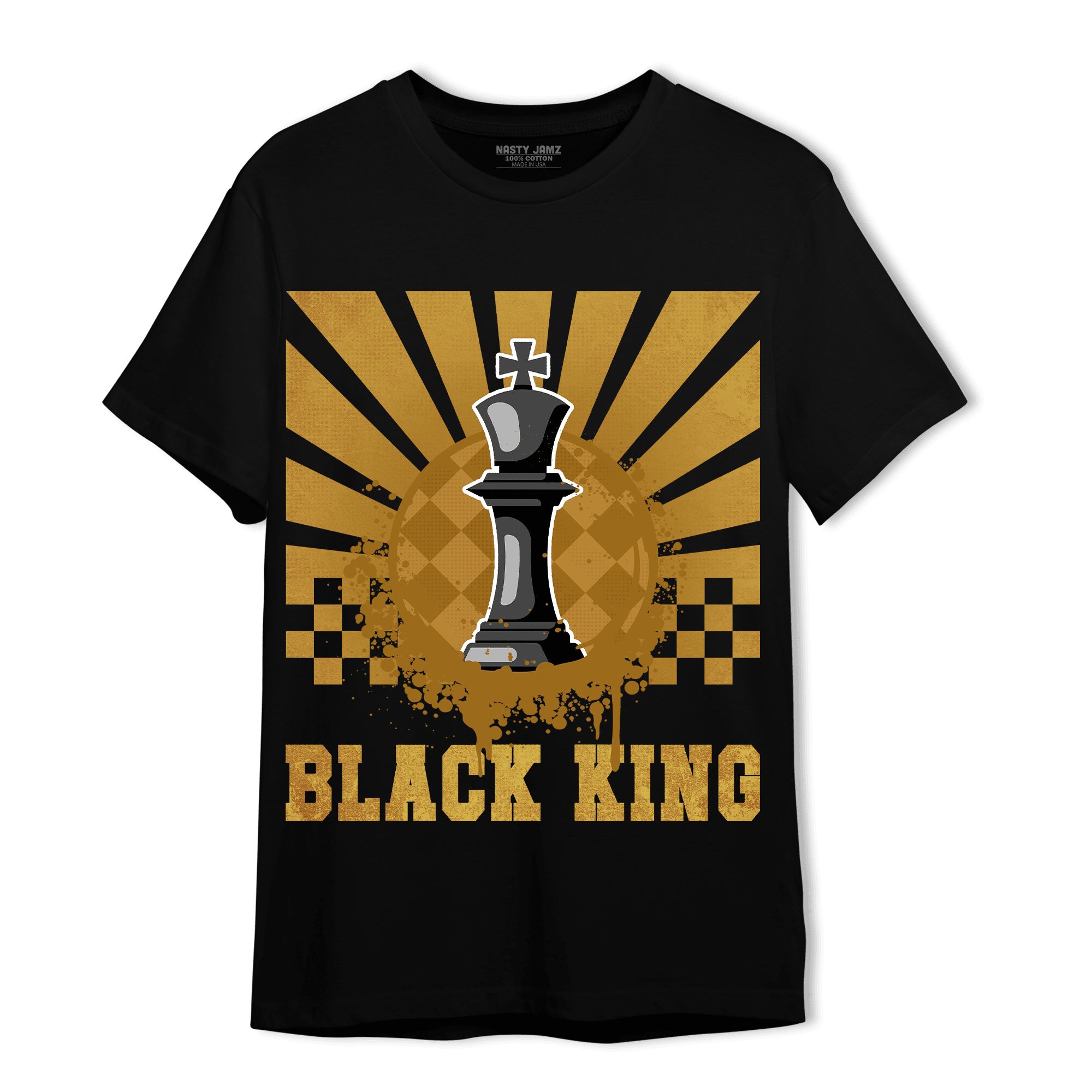 Wheat 13s T Shirt Match Black King Collection - NastyJamz