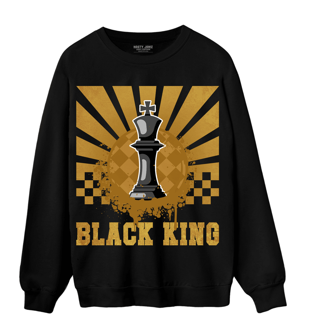 Wheat 13s Sweatshirt Match Black King Collection - NastyJamz