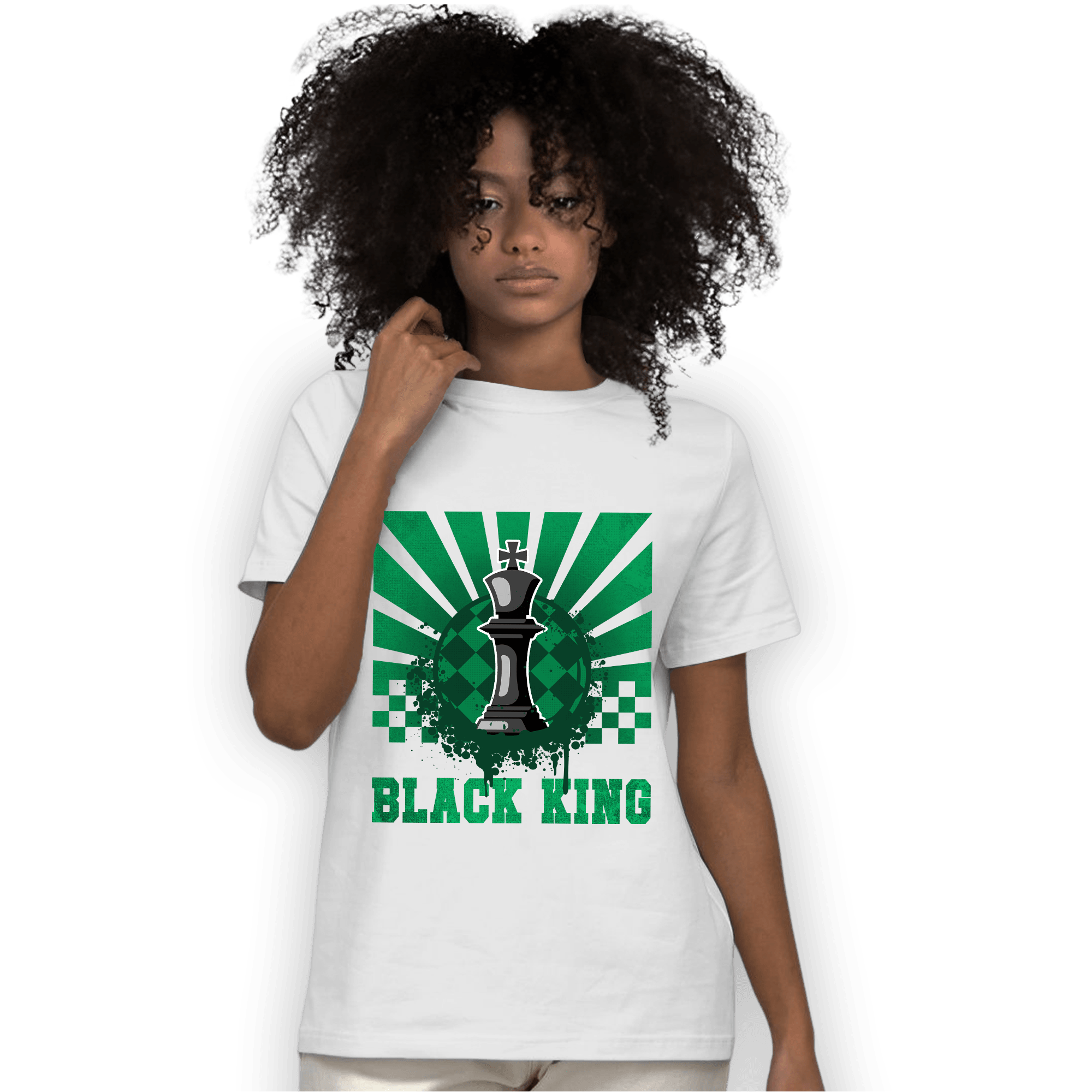 Celtic Lucky Green 1s T Shirt Match Black King Collection - NastyJamz