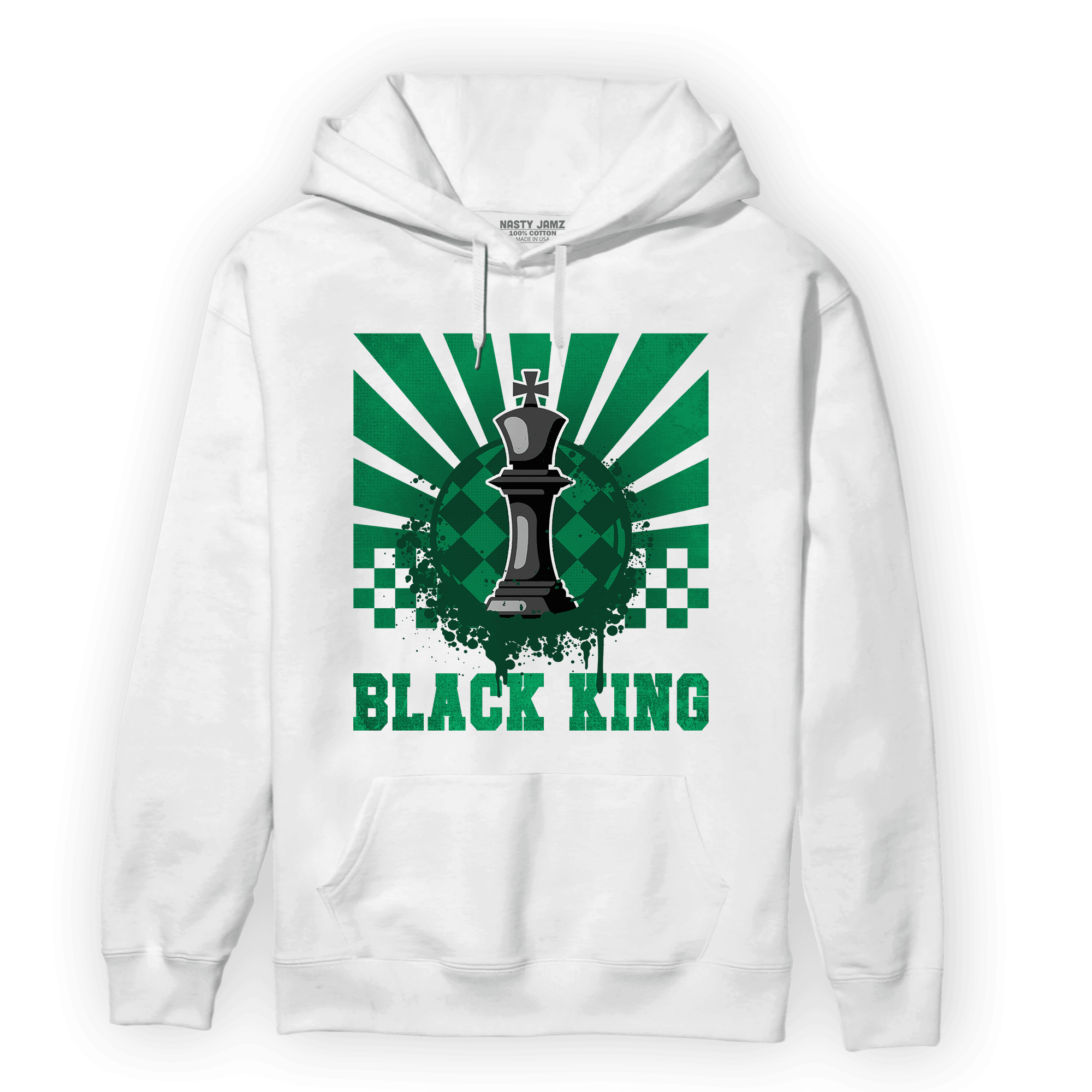 Celtic Lucky Green 1s Hoodie Match Black King Collection - NastyJamz