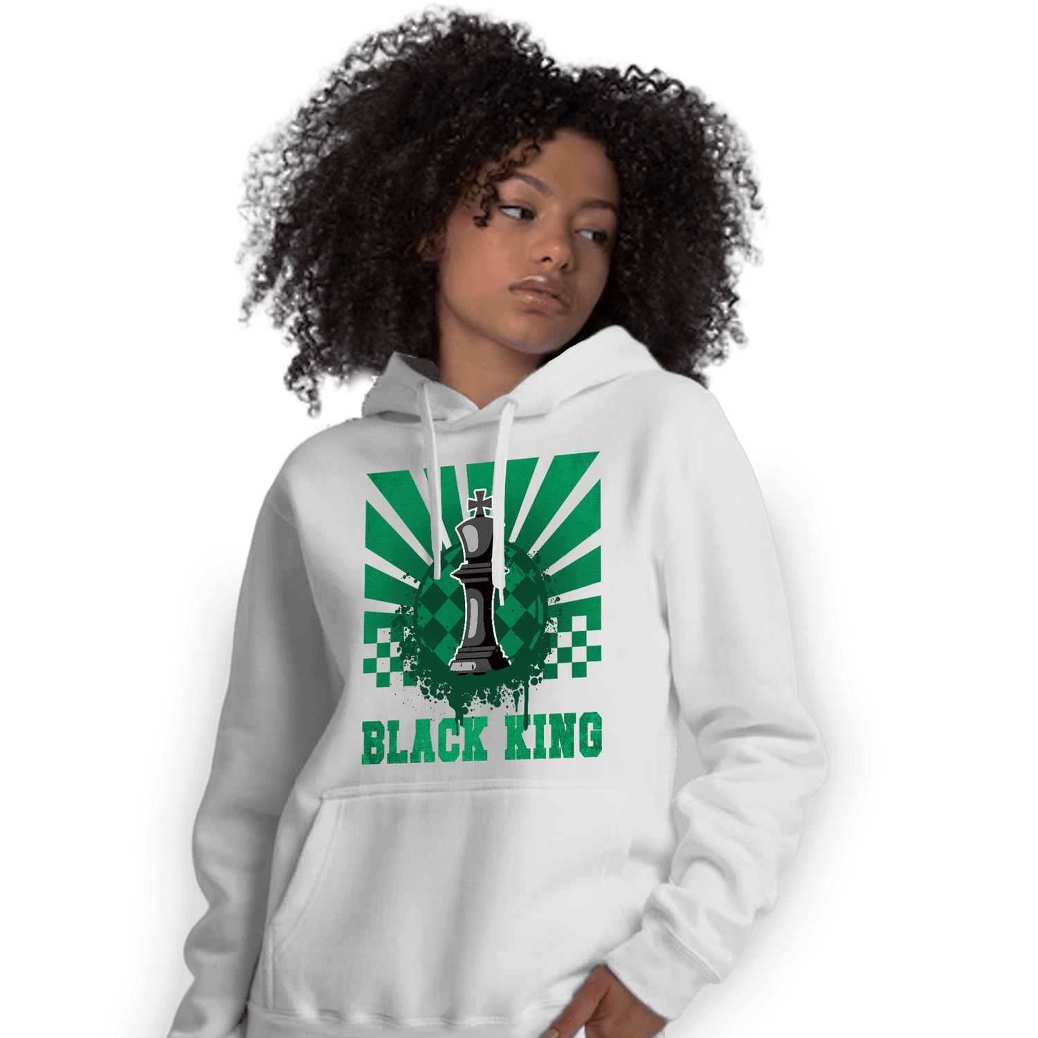 Celtic Lucky Green 1s Hoodie Match Black King Collection - NastyJamz