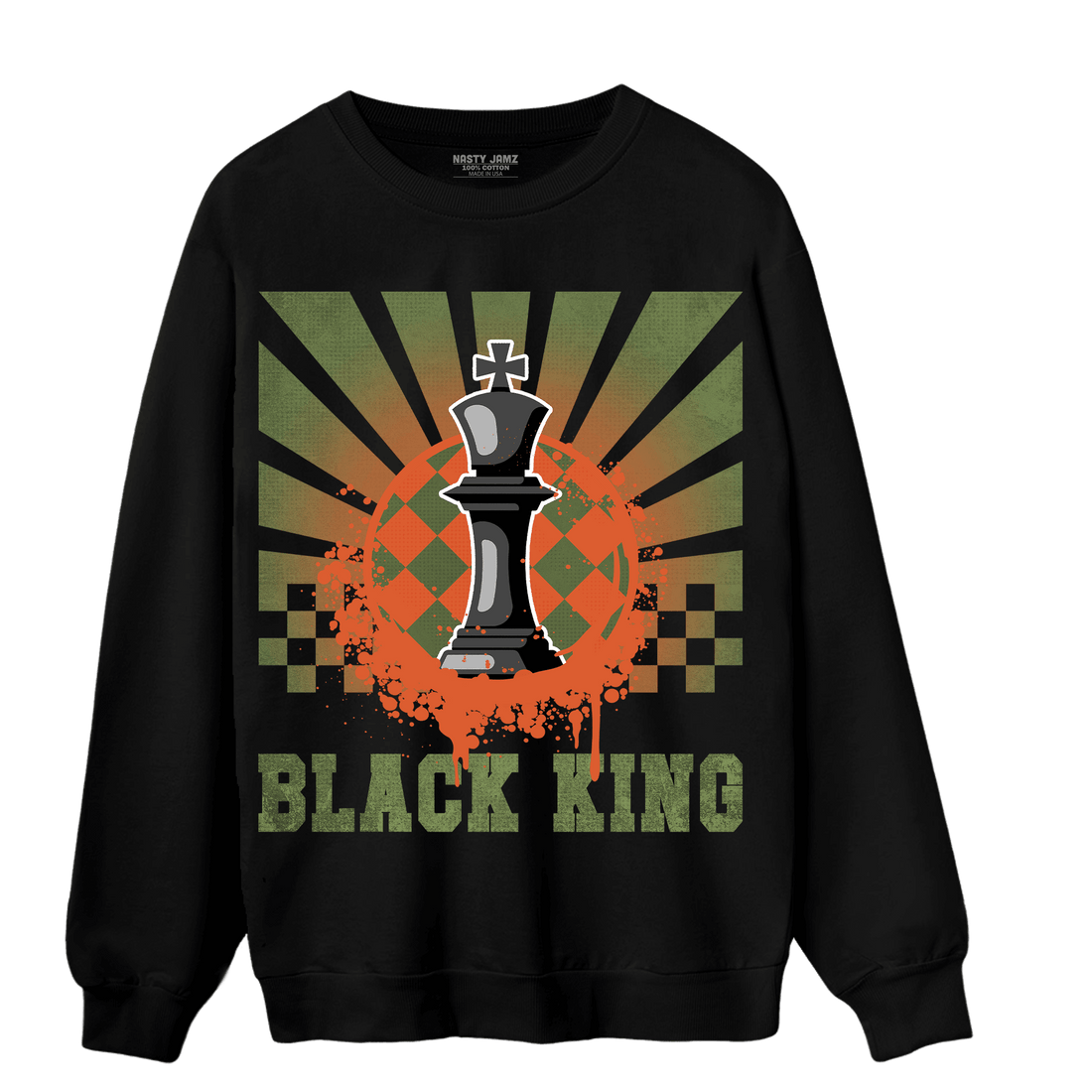 High OG Celadon 1s Sweatshirt Match Black King Collection - NastyJamz