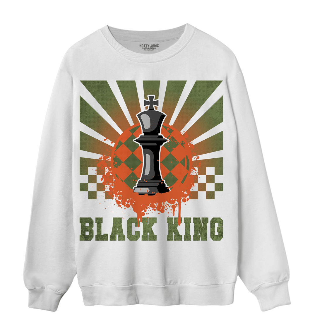 High OG Celadon 1s Sweatshirt Match Black King Collection - NastyJamz
