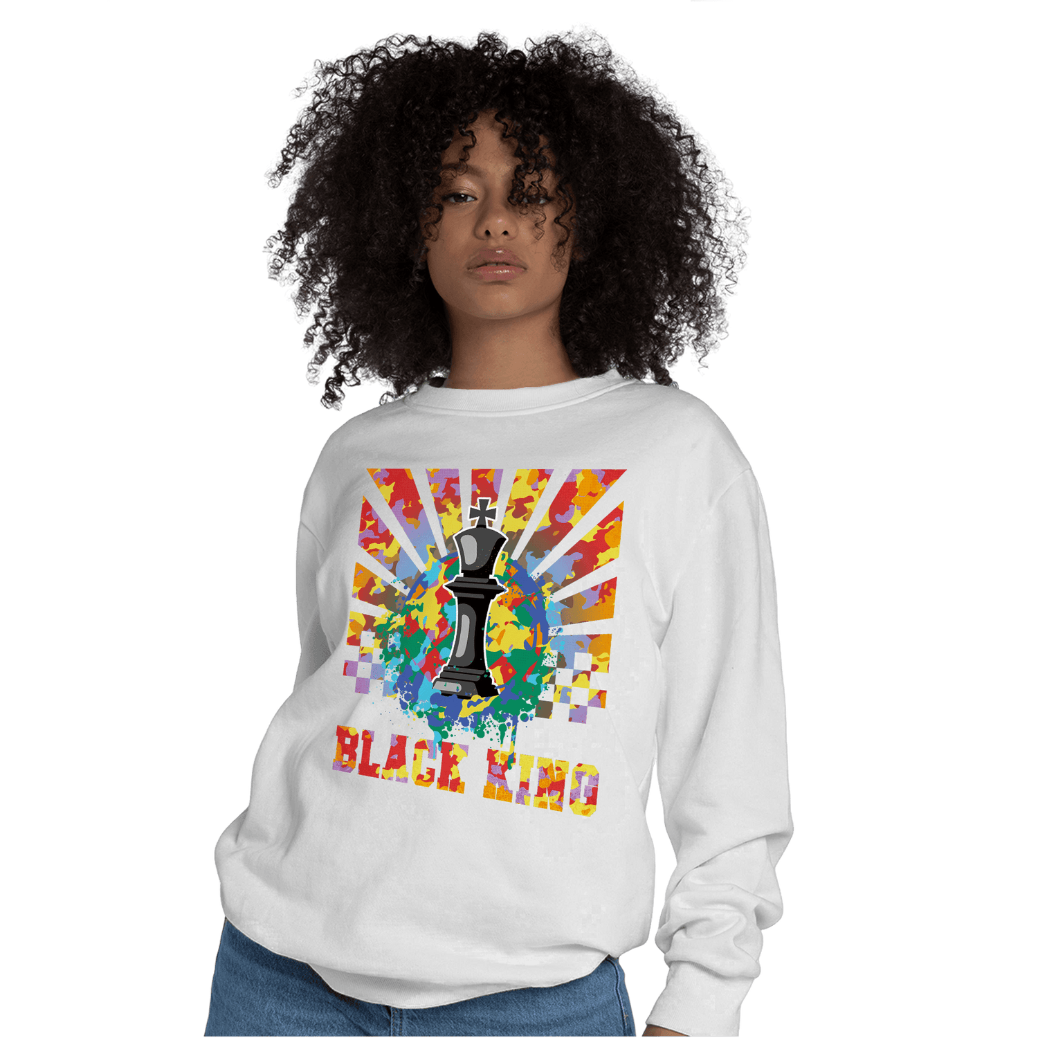 Mid GS Six Championships 1s Sweatshirt Match Black King Collection - NastyJamz