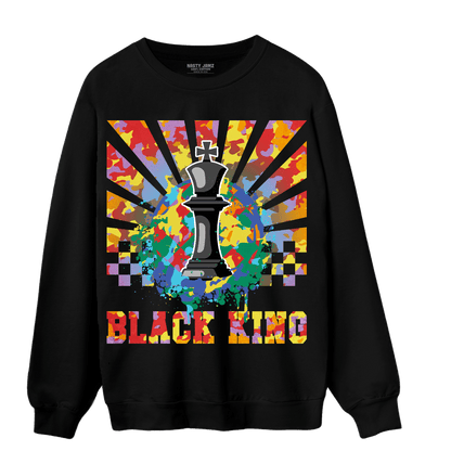 Mid GS Six Championships 1s Sweatshirt Match Black King Collection - NastyJamz