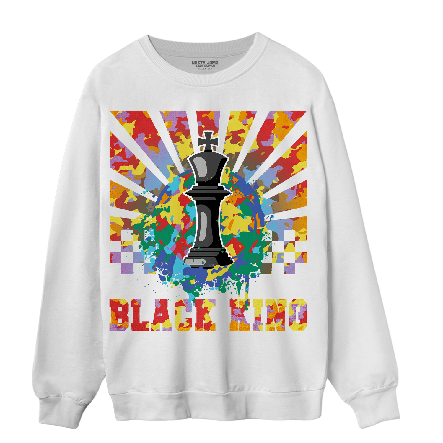 Mid GS Six Championships 1s Sweatshirt Match Black King Collection - NastyJamz
