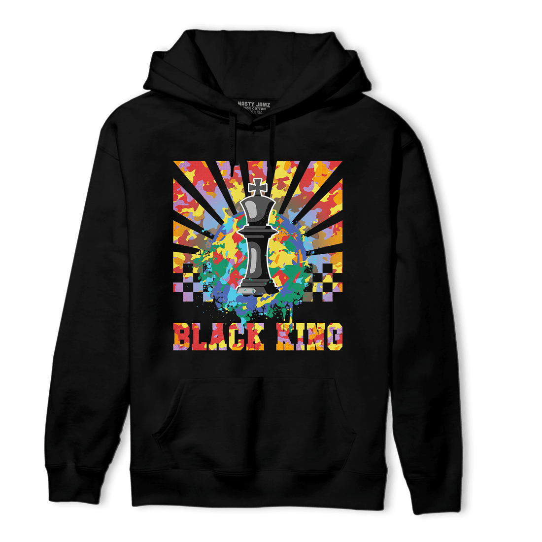 Mid GS Six Championships 1s Hoodie Match Black King Collection - NastyJamz