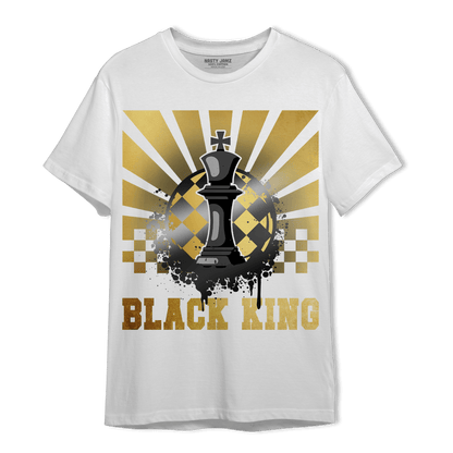Mid SE Black Gold 1s T Shirt Match Black King Collection - NastyJamz