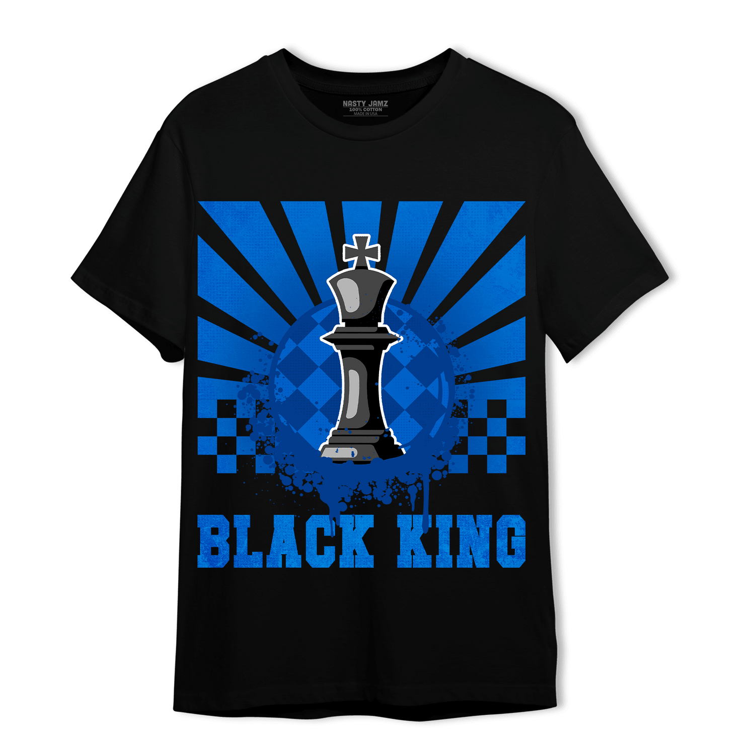 Royal Reimagined 1s T Shirt Match Black King Collection - NastyJamz