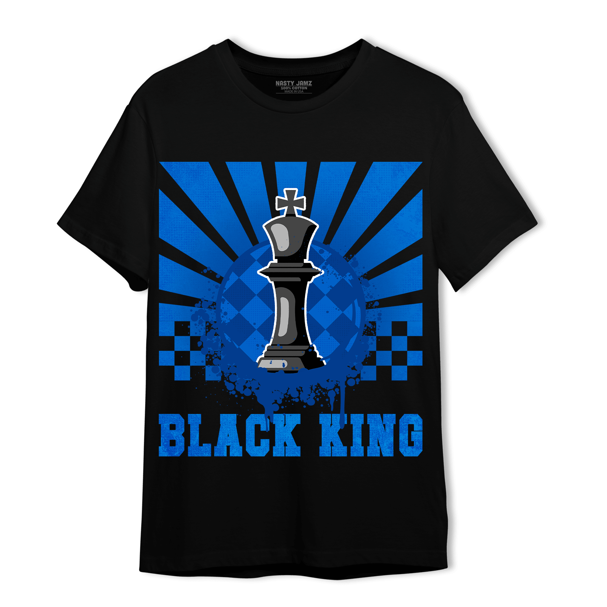 Royal Reimagined 1s T Shirt Match Black King Collection - NastyJamz