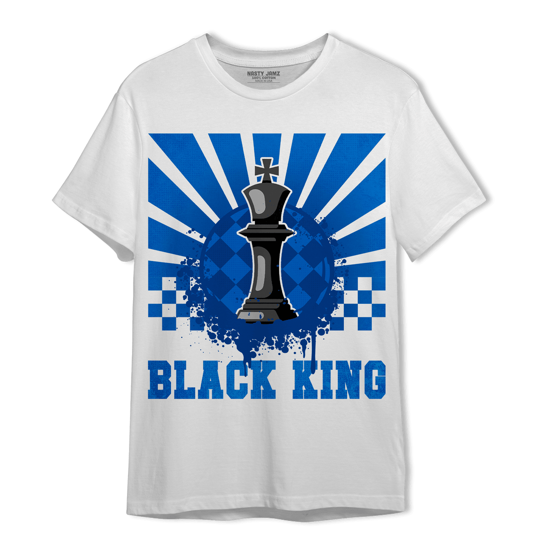 Royal Reimagined 1s T Shirt Match Black King Collection - NastyJamz