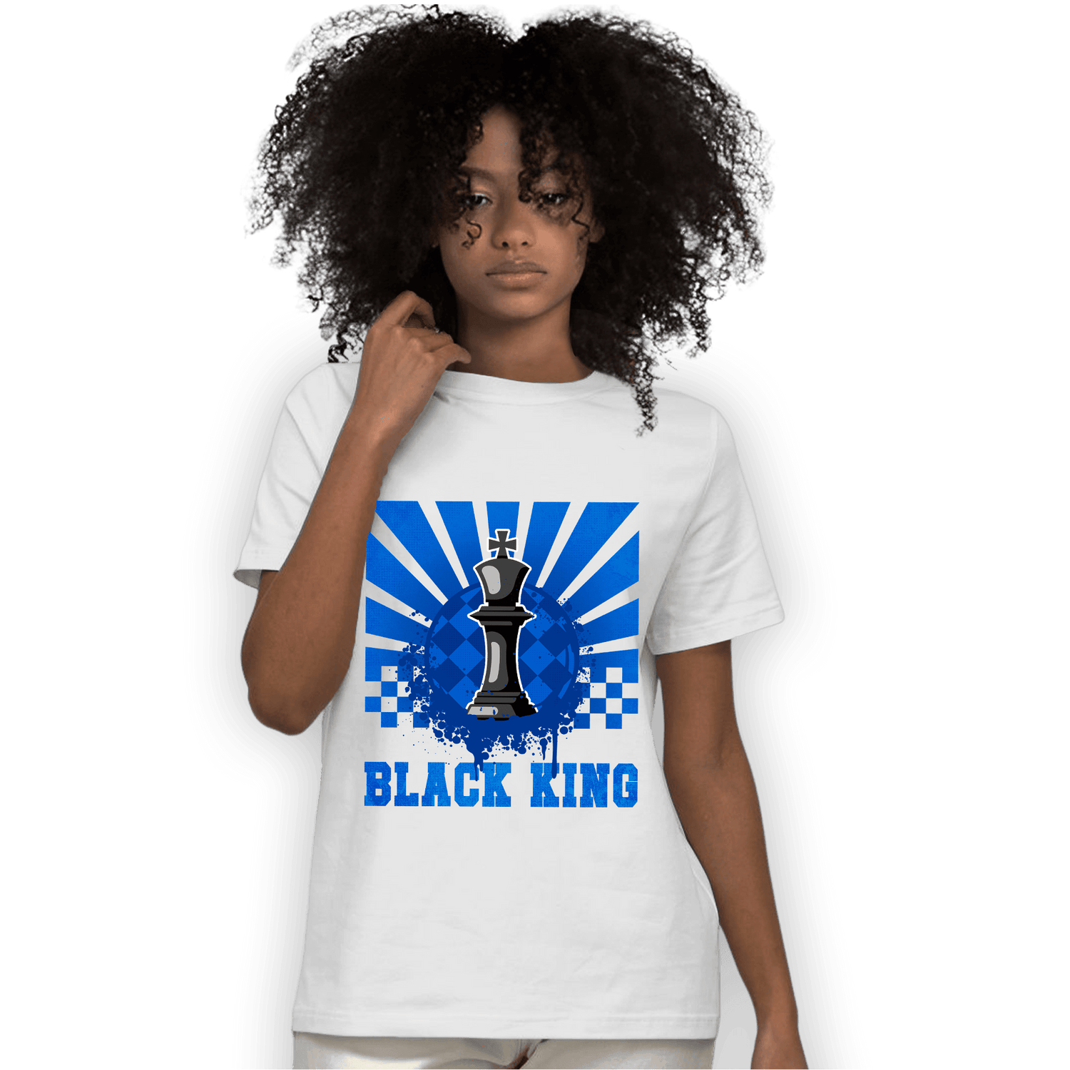 Royal Reimagined 1s T Shirt Match Black King Collection - NastyJamz