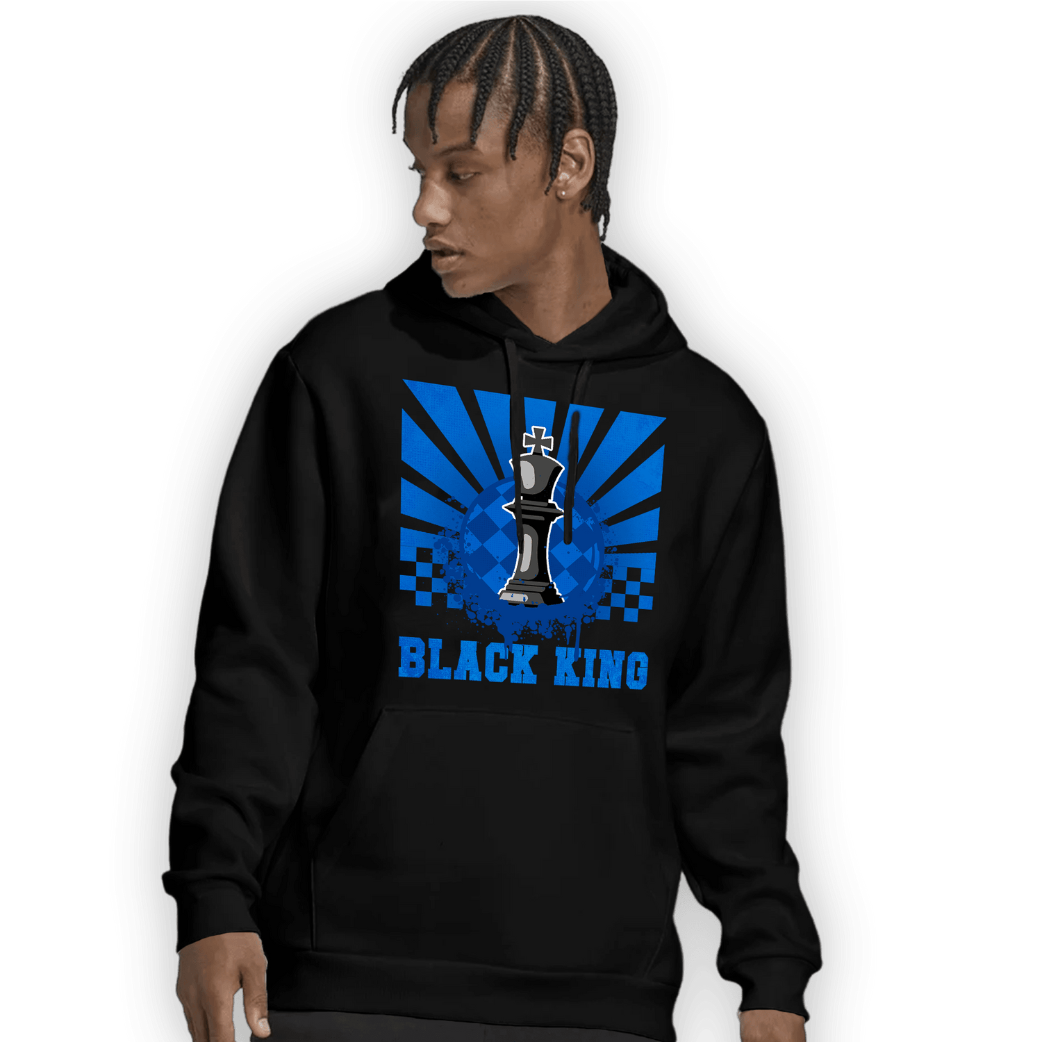 Royal Reimagined 1s Hoodie Match Black King Collection - NastyJamz