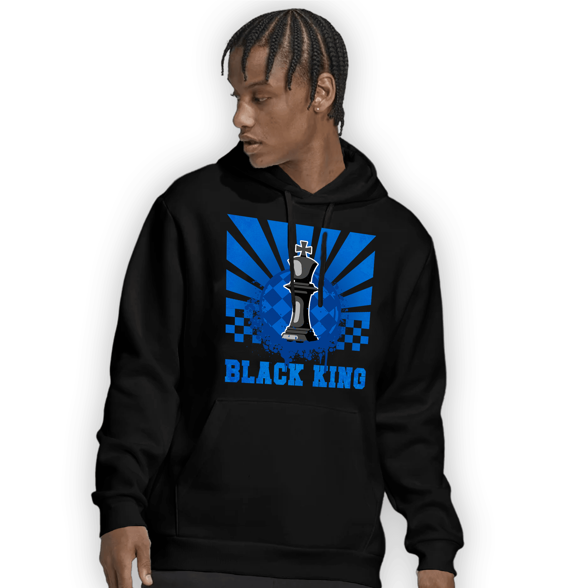 Royal Reimagined 1s Hoodie Match Black King Collection - NastyJamz