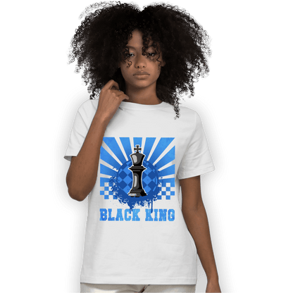 University Blue Toe 1s T Shirt Match Black King Collection - NastyJamz