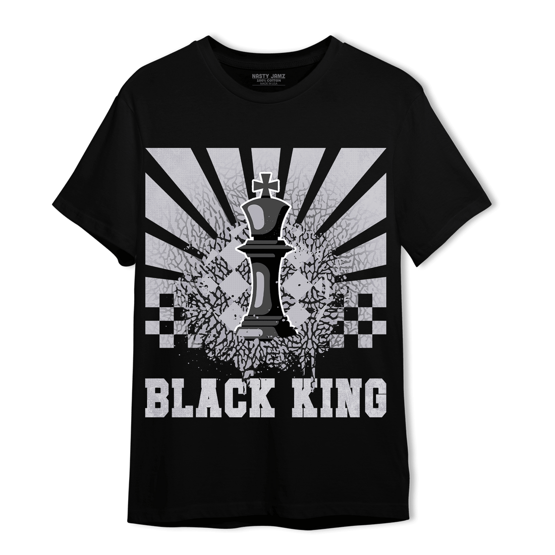 Off Noir 3s T Shirt Match Black King Collection - NastyJamz