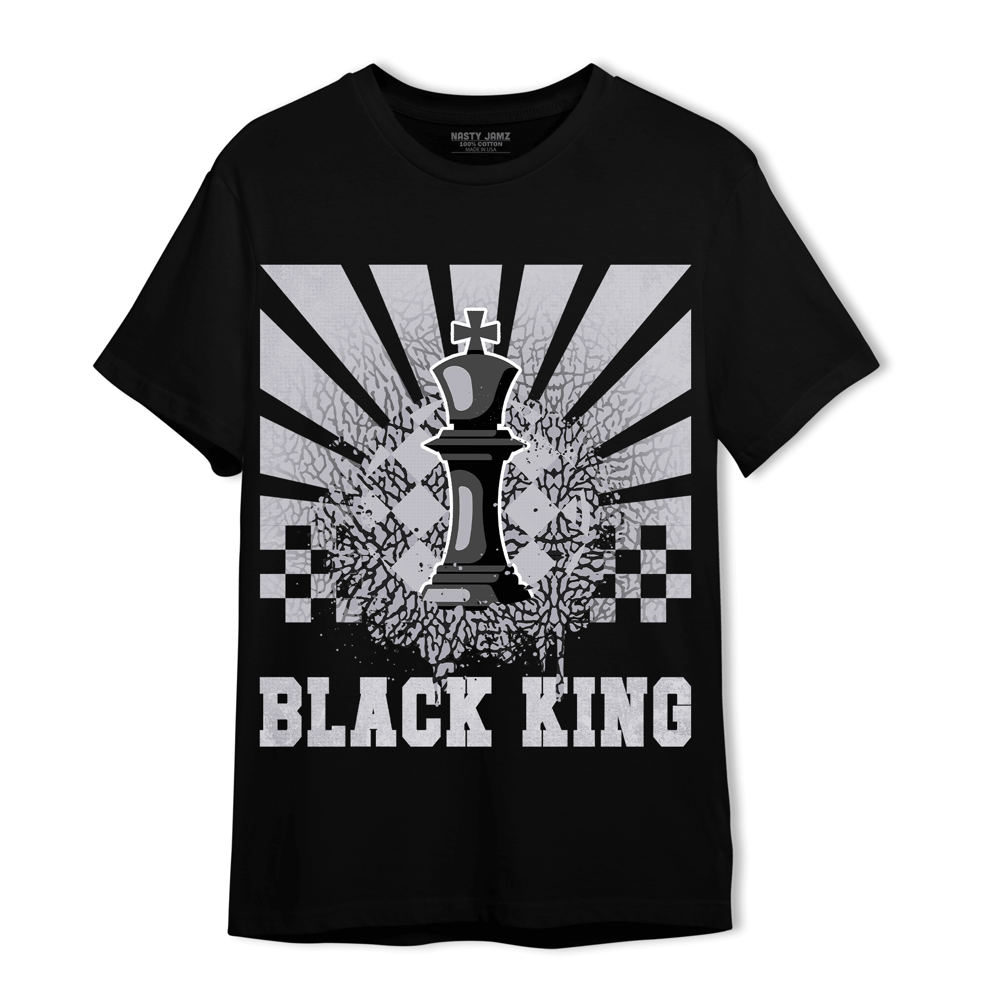 Off Noir 3s T Shirt Match Black King Collection - NastyJamz