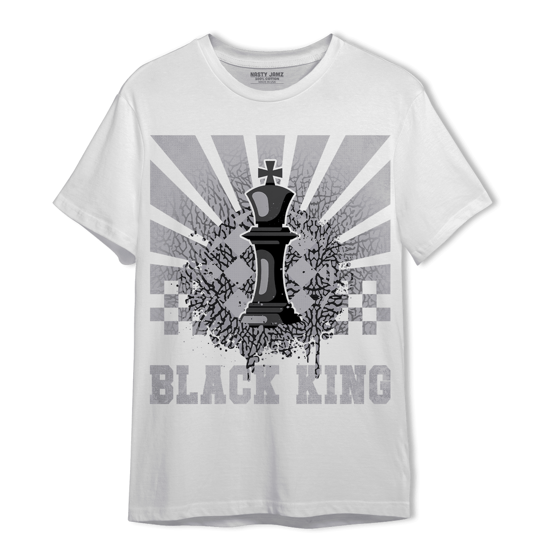 Off Noir 3s T Shirt Match Black King Collection - NastyJamz