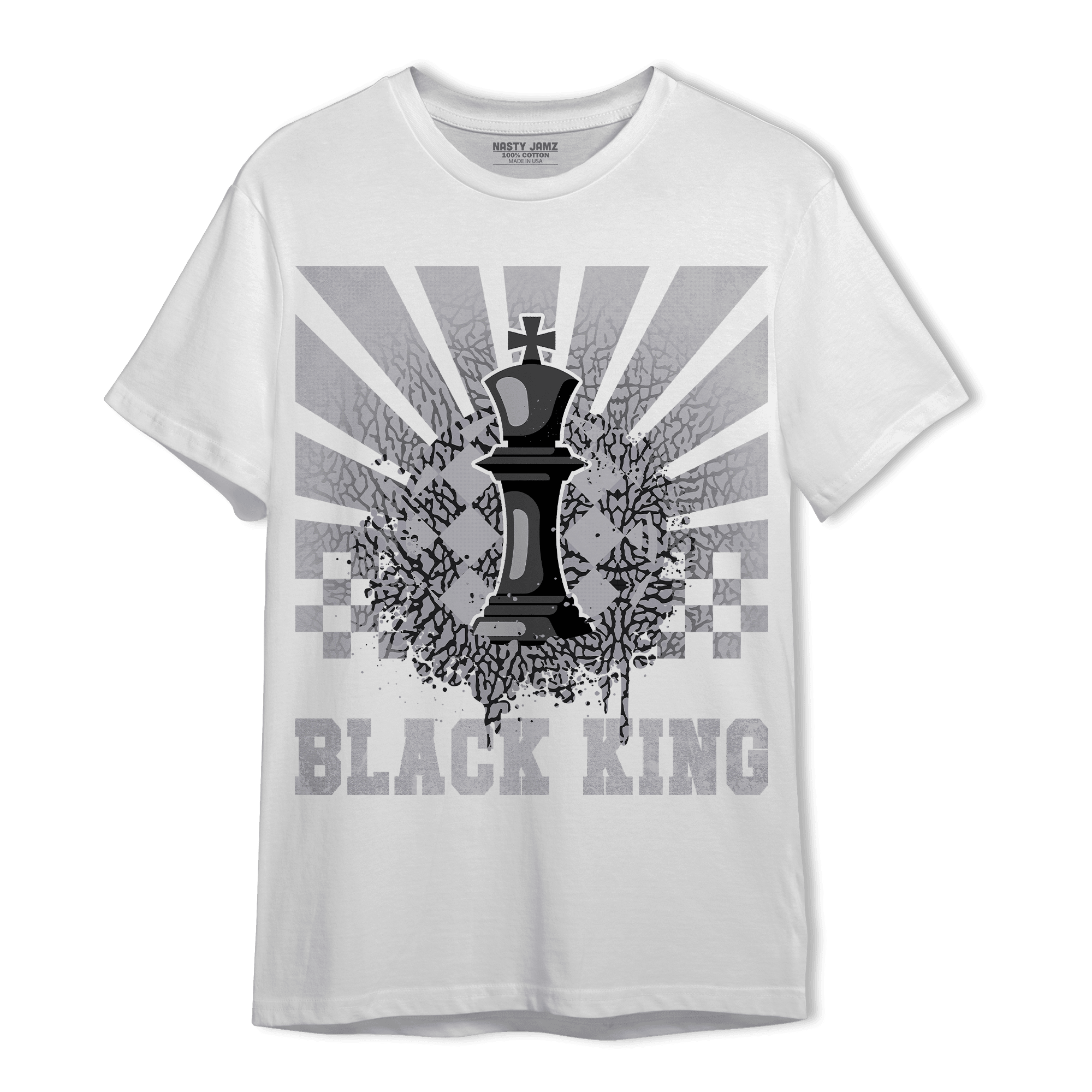 Off Noir 3s T Shirt Match Black King Collection - NastyJamz